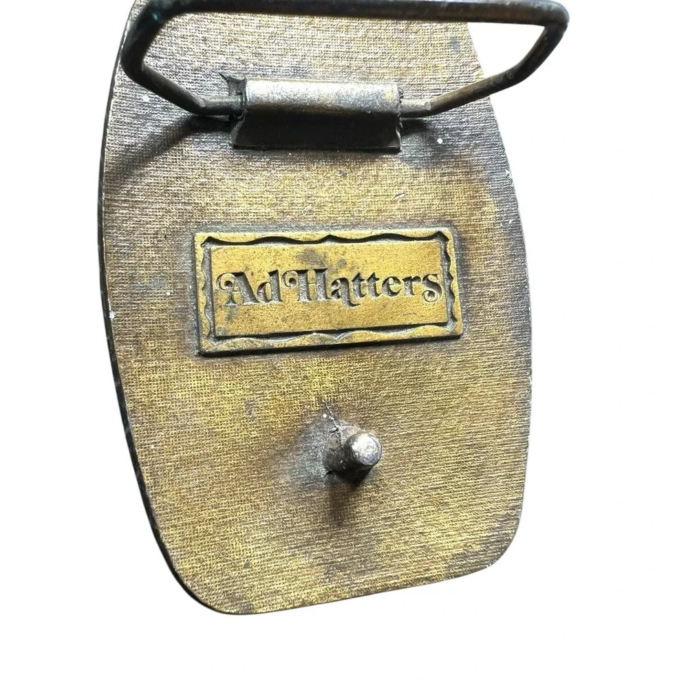 Vintage Belt Buckle Tracy Trucking Company‎ 35th Year Ad Hatters Brand